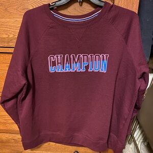 Maroon Champion Crewneck